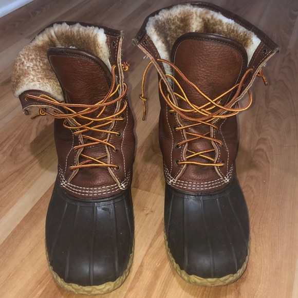 L.L. Bean Other - Mens LL Bean shearling lined boots size 12